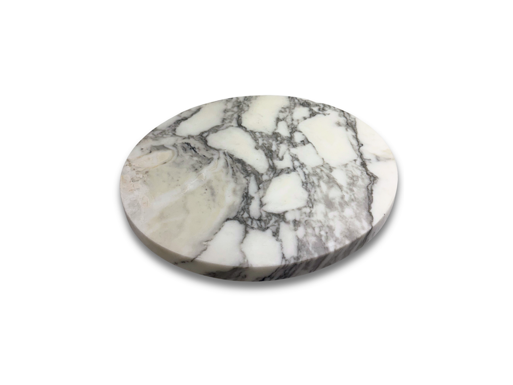 Bandeja Giratoria Mármol Arabescato 30 cm