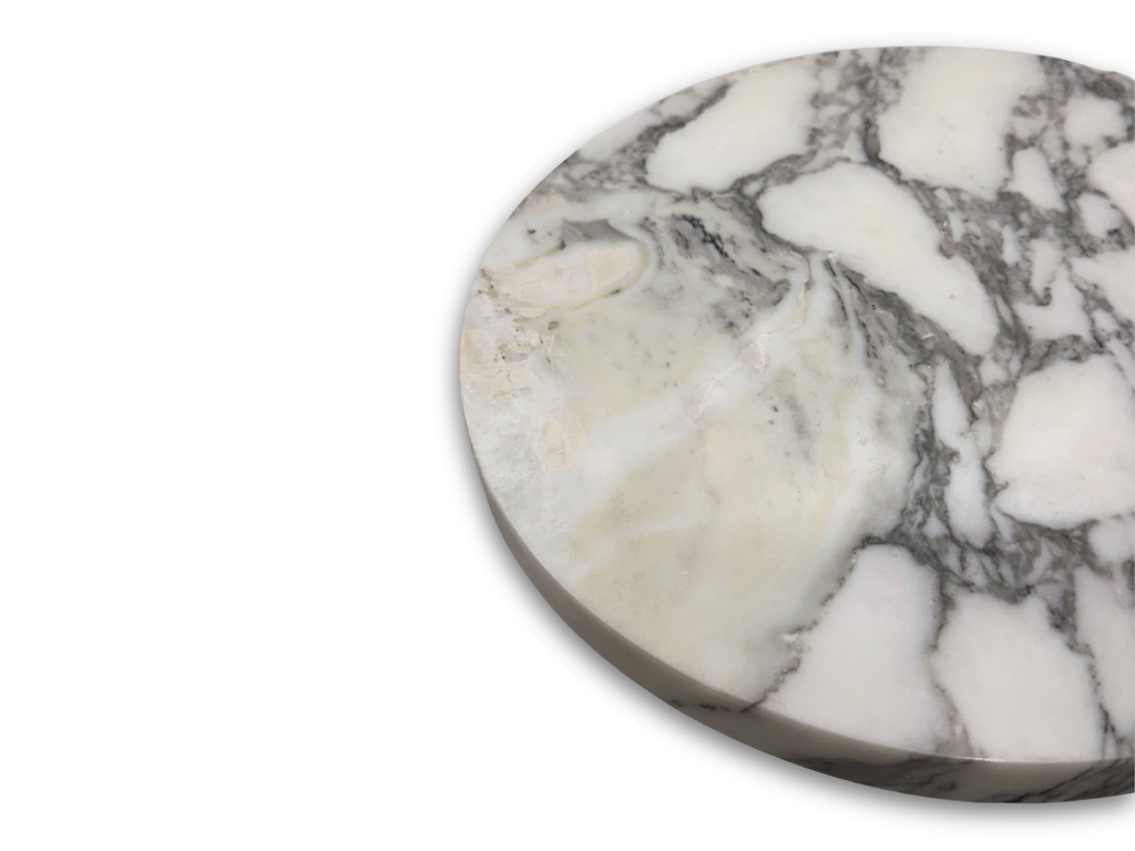 Bandeja Giratoria Mármol Arabescato 30 cm