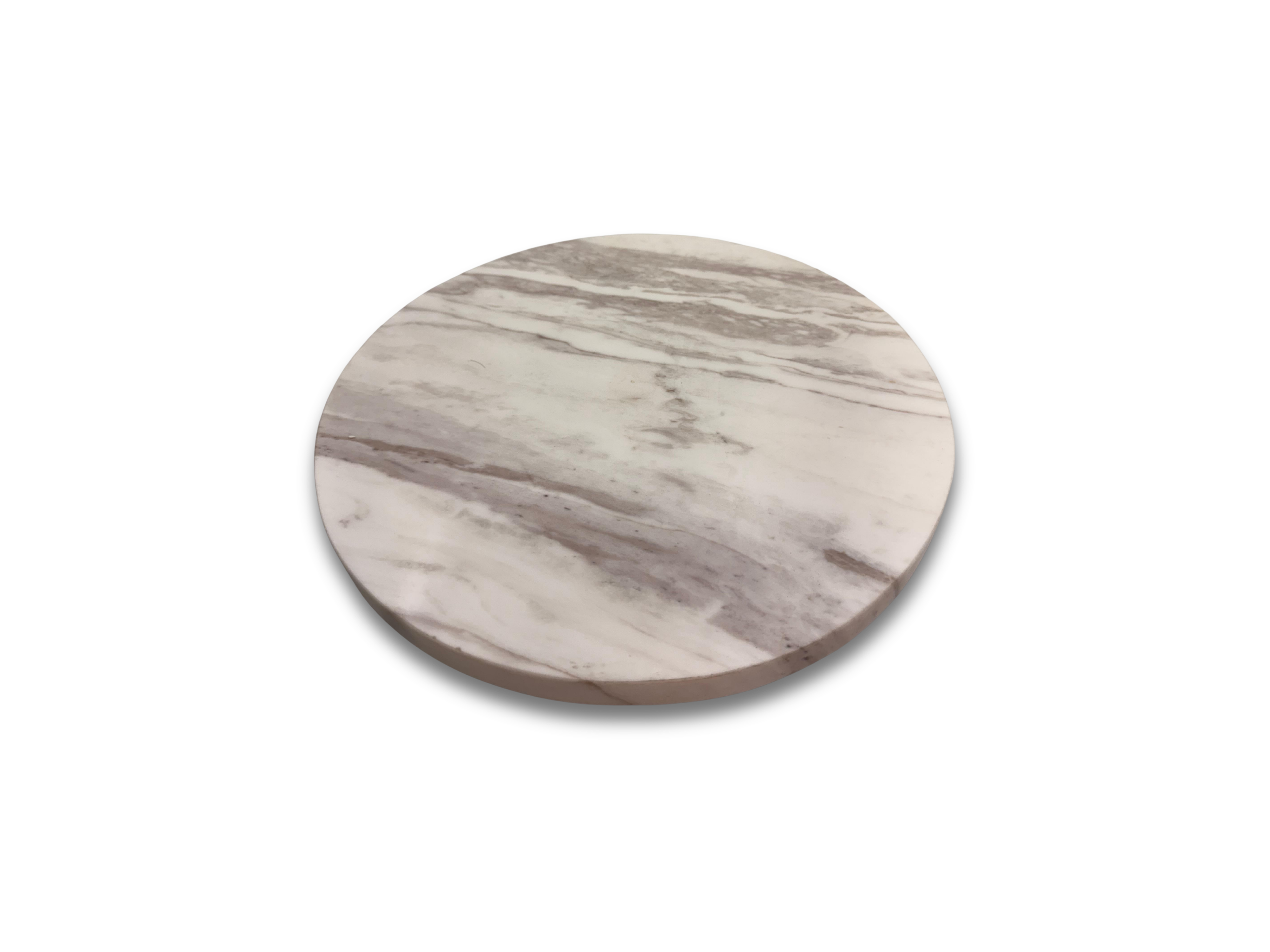 Bandeja Giratoria Mármol Blanco Volakas 30 cm
