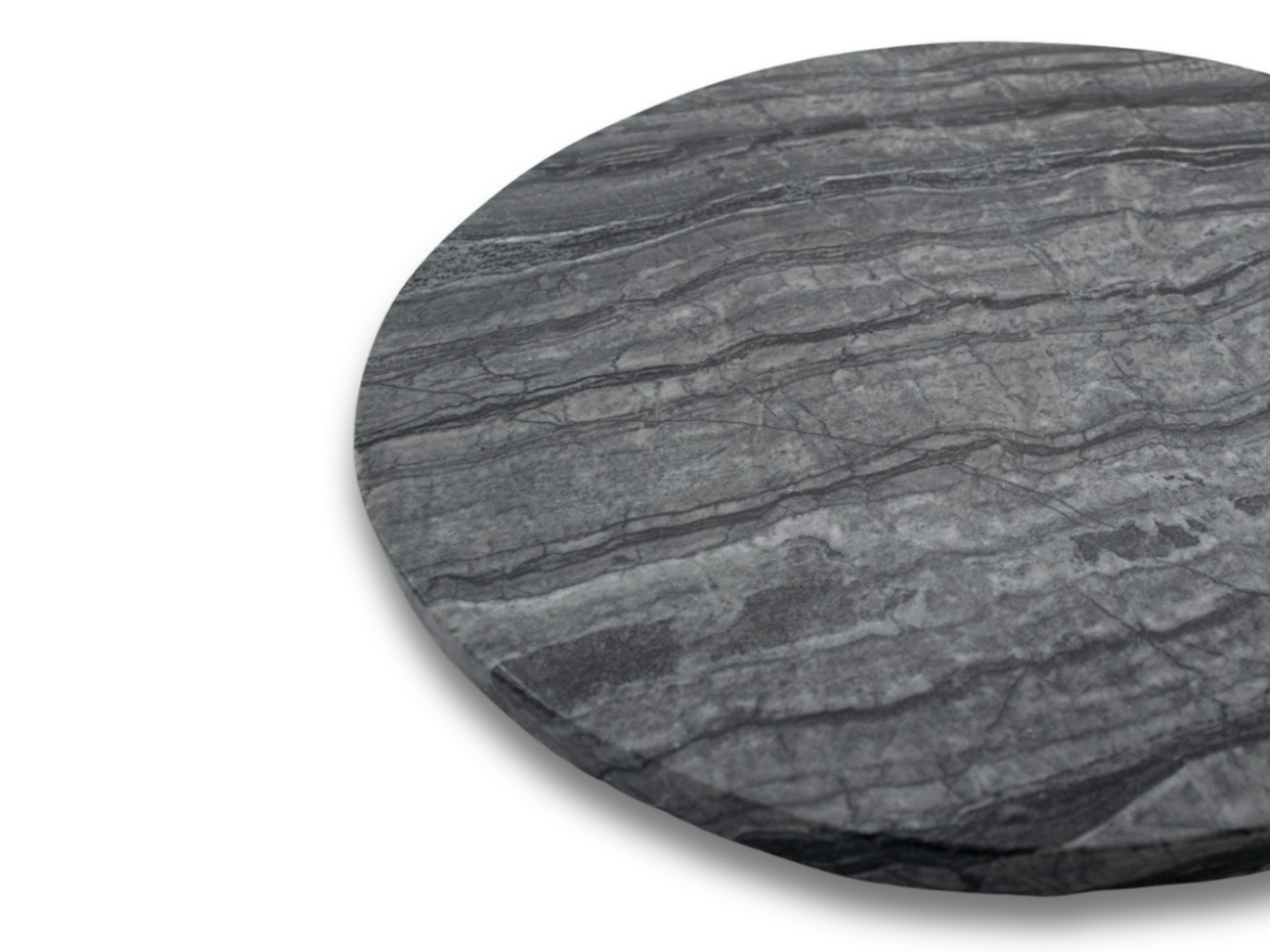 Bandeja Giratoria Mármol Azul Silver Wave 30 cm