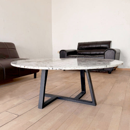 MESA DECORATIVA CUARZITA ALPINUS WHITE