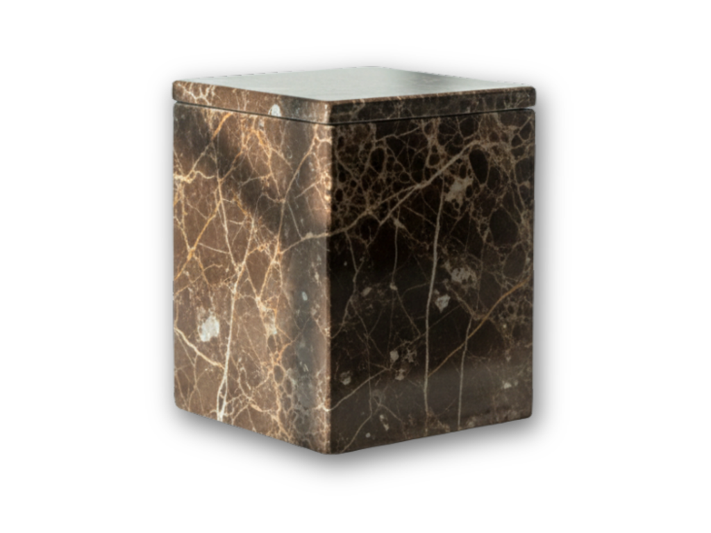 URNA MÁRMOL MARRÓN EMPERADOR