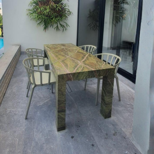 Comedor Mármol Rain Forest Green