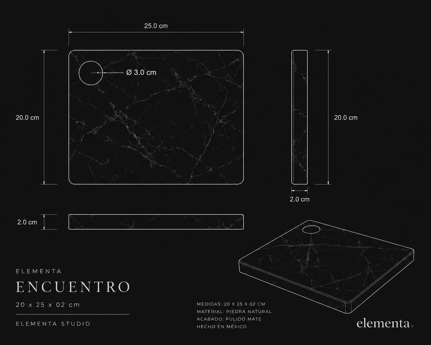 ELEMENTA I ENCUENTRO - Granito Blanco Acapulco
