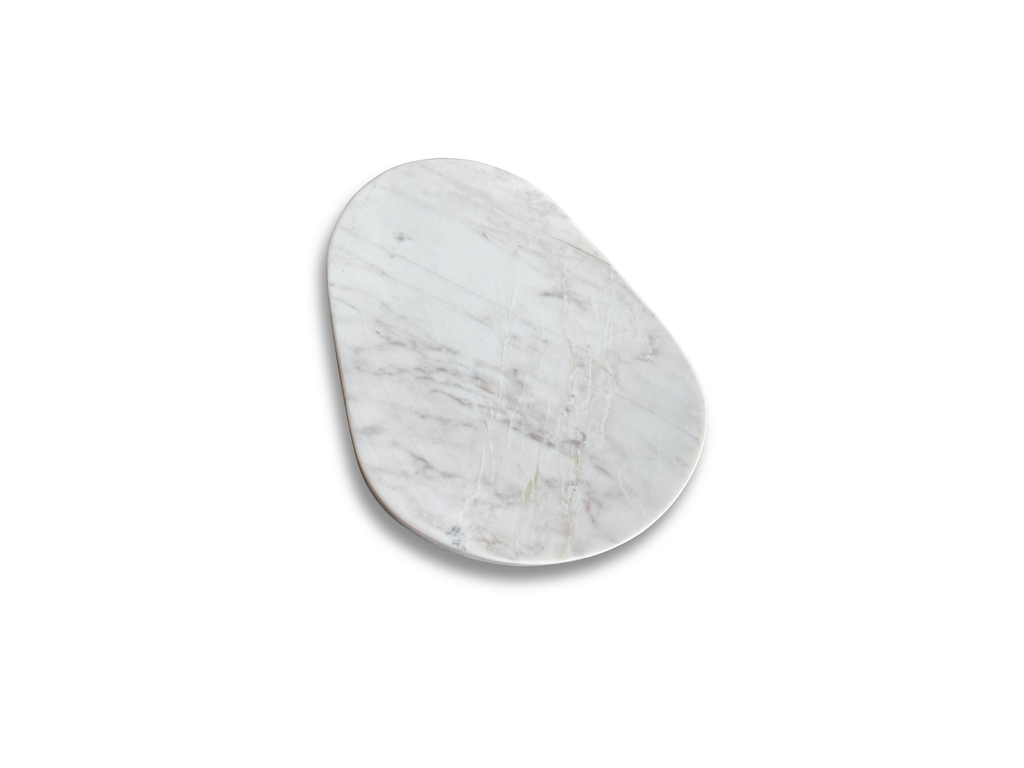 Tabla de servicio Ovalada Mármol Blanco Volakas