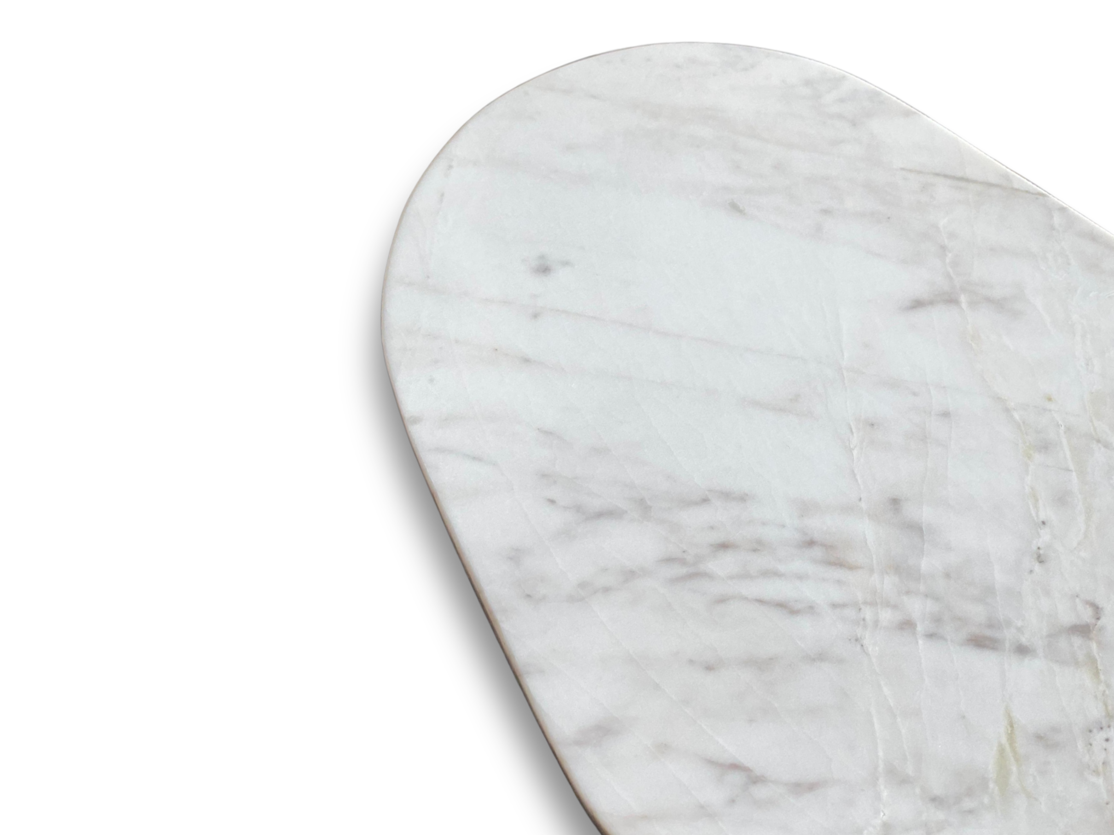 Tabla de servicio Ovalada Mármol Blanco Volakas