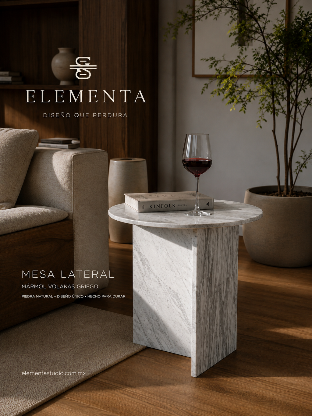 MESA NIAGARA MARMOL BLANCO VOLAKAS
