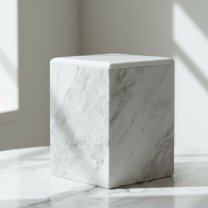 URNA MÁRMOL BLANCO CARRARA