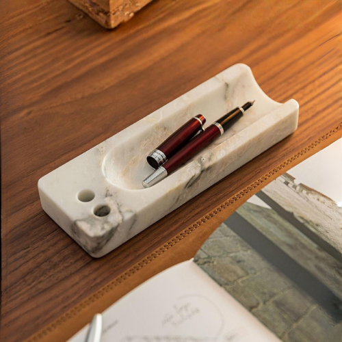 Portaplumas Mármol Blanco Volakas