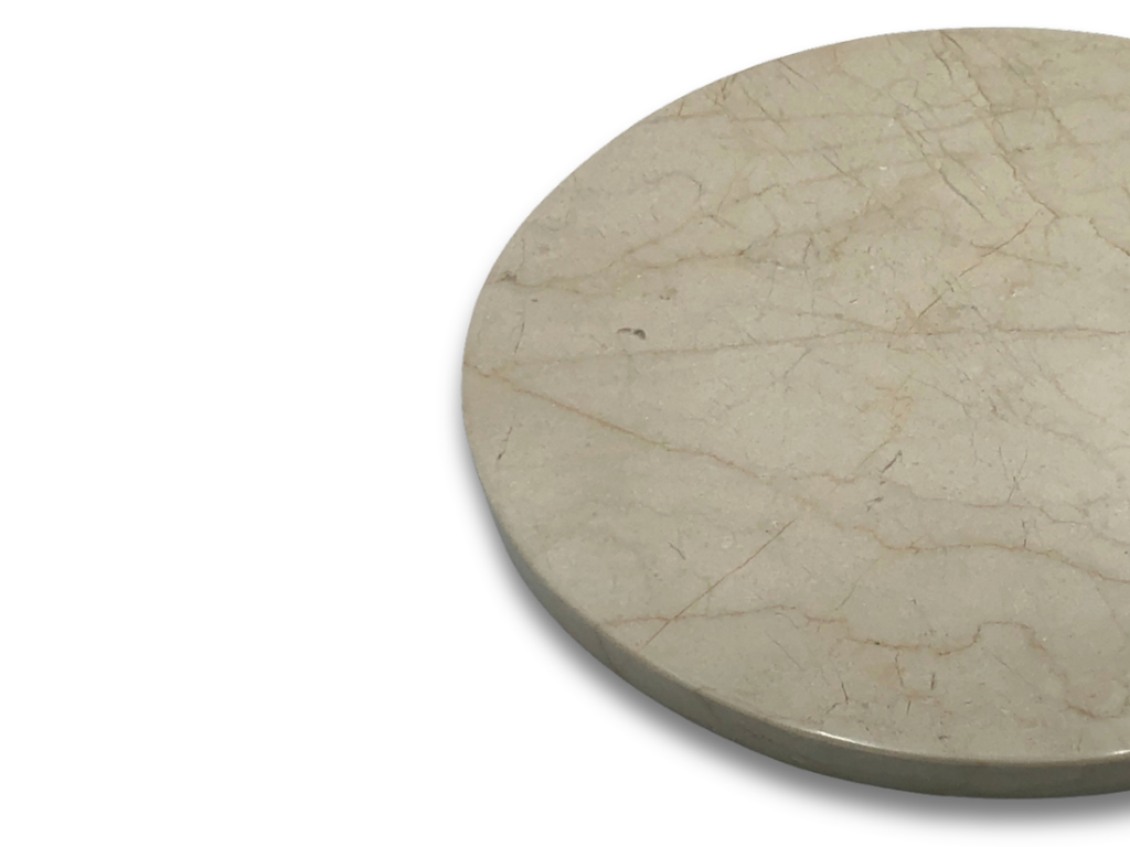 Bandeja Giratoria Mármol Crema Marfil 30 cm