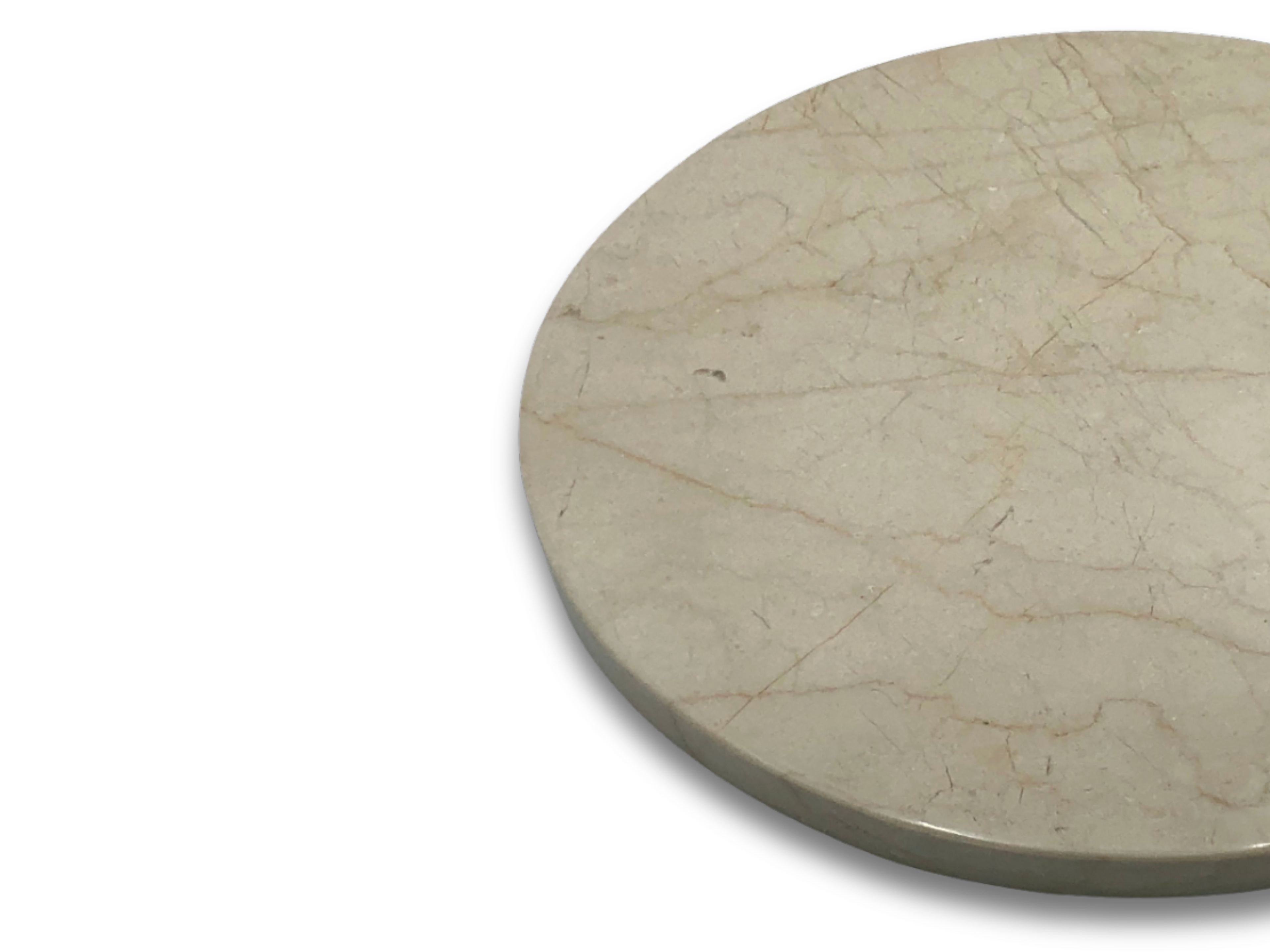 Bandeja Giratoria Mármol Crema Marfil 30 cm