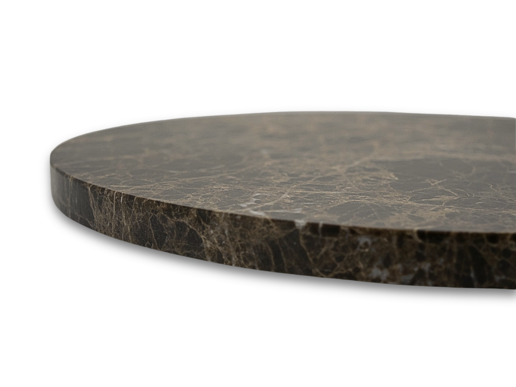 Bandeja Giratoria Mármol Marrón Emperador 30 cm