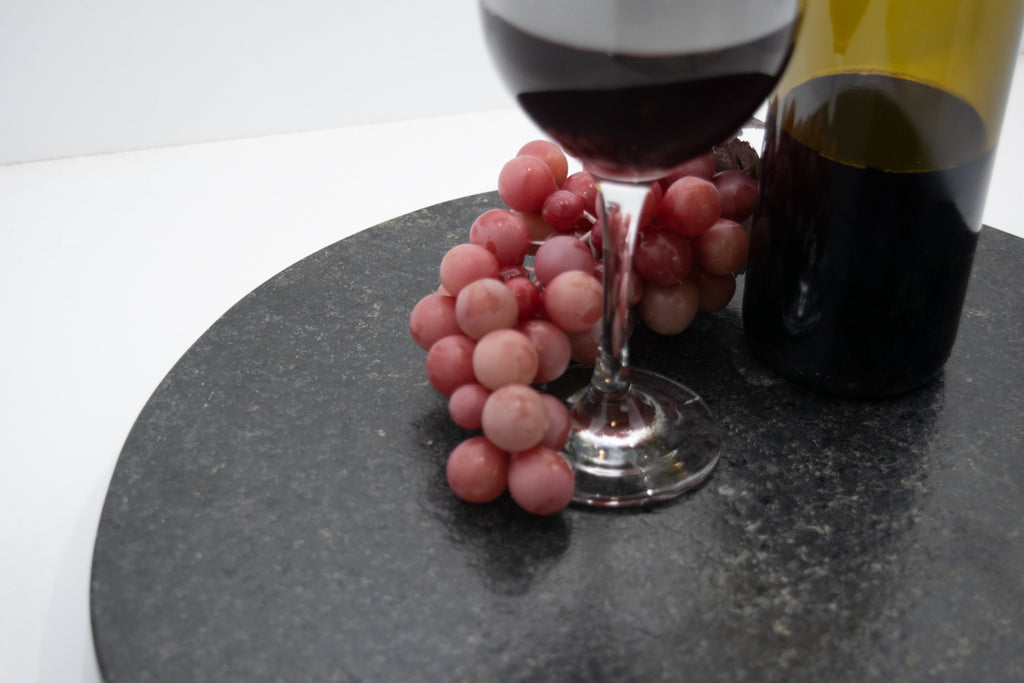 Bandeja Giratoria Granito Negro Mate 30 cm