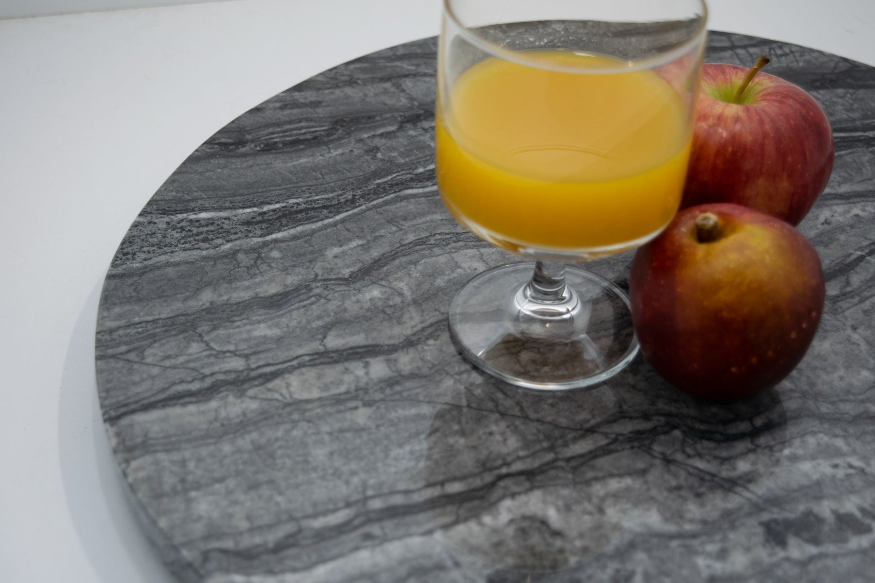 Bandeja Giratoria Mármol Azul Silver Wave 30 cm